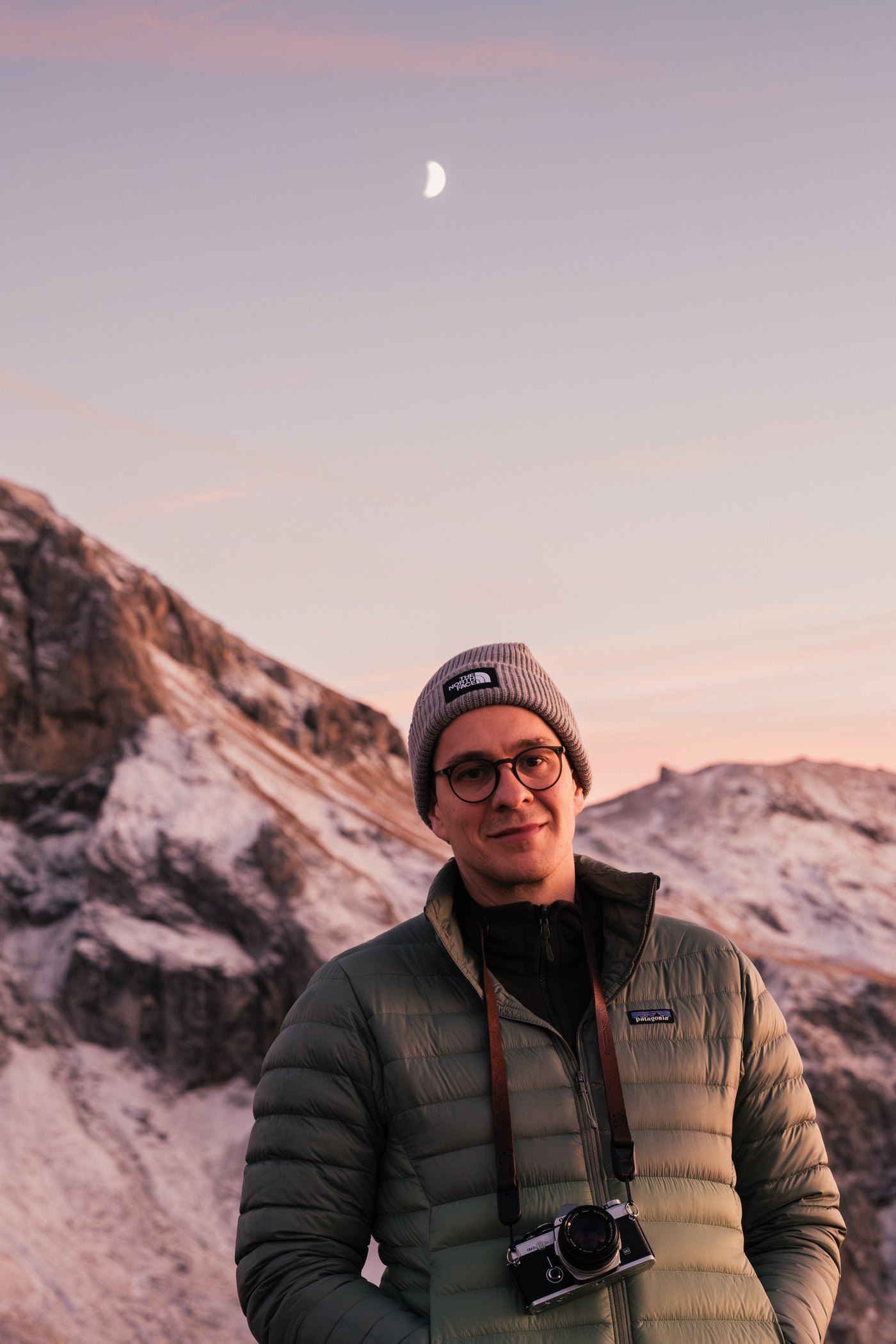 Rainer Mayer outdoors with his camera