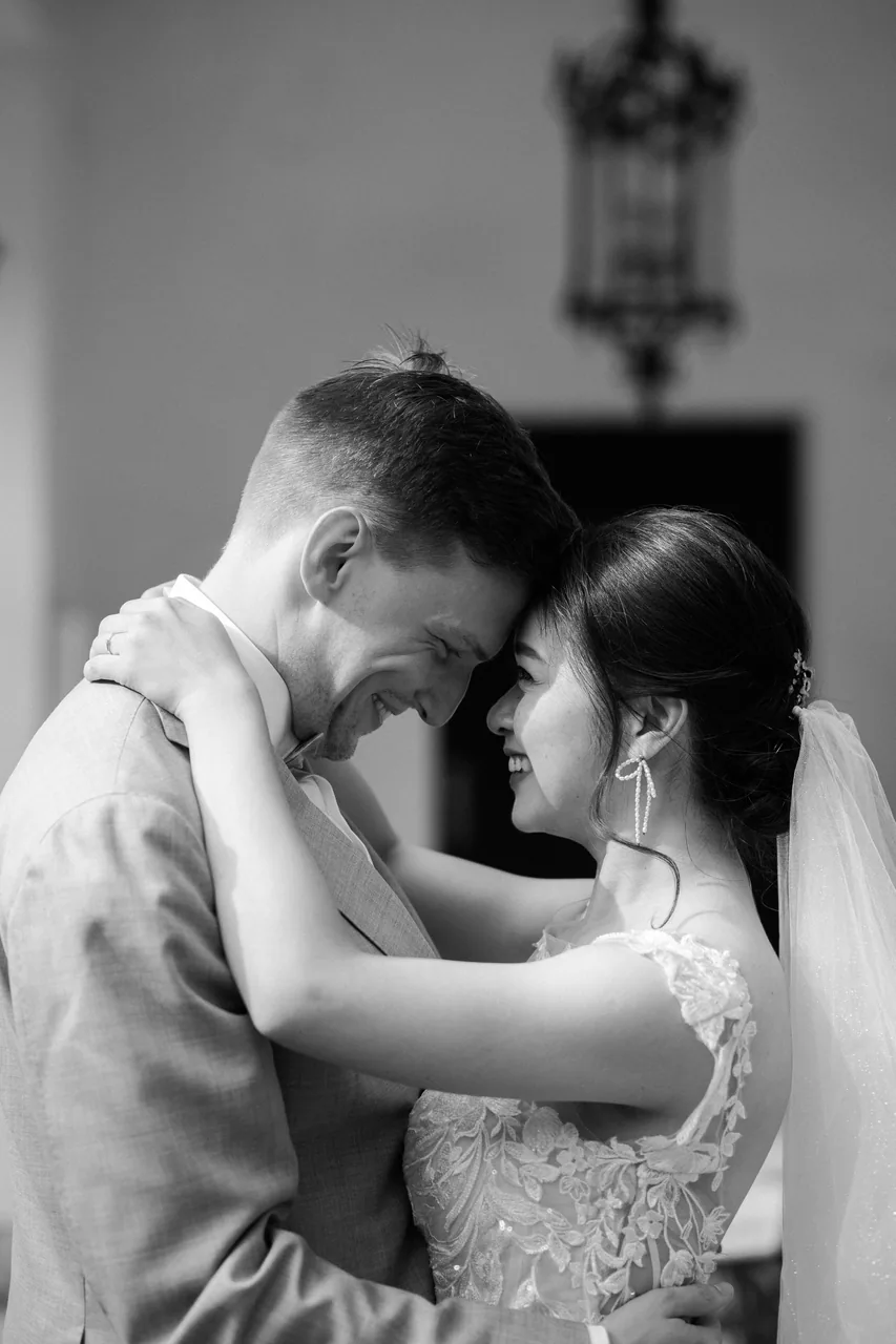 Svenja & Colin on their wedding day